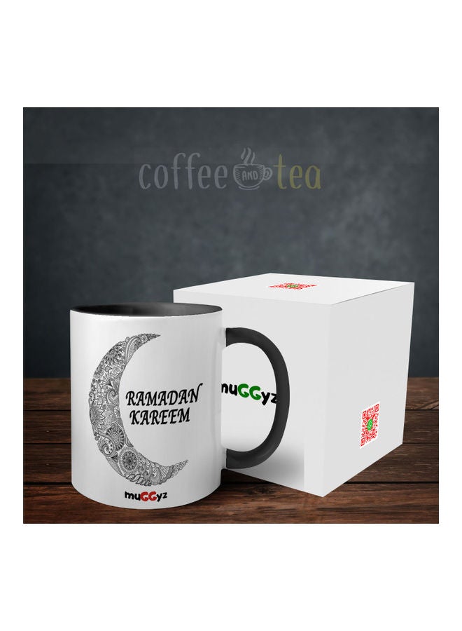muGGyz Ramadan Kareem Printed Coffee Mug Black/White/Red - Image 3