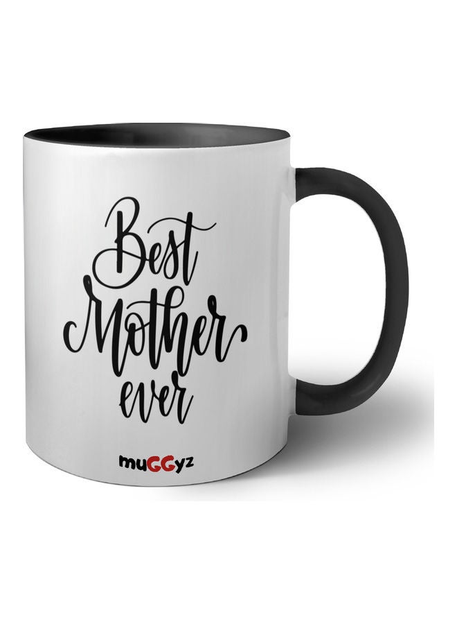 muGGyz Best Mother Ever Printed Mug Black/White - Image 1