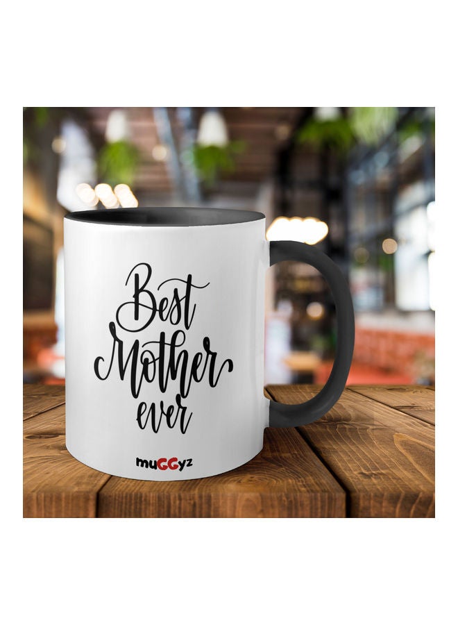 muGGyz Best Mother Ever Printed Mug Black/White - Image 2