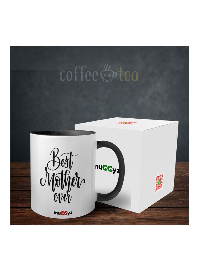 muGGyz Best Mother Ever Printed Mug Black/White - Image 3
