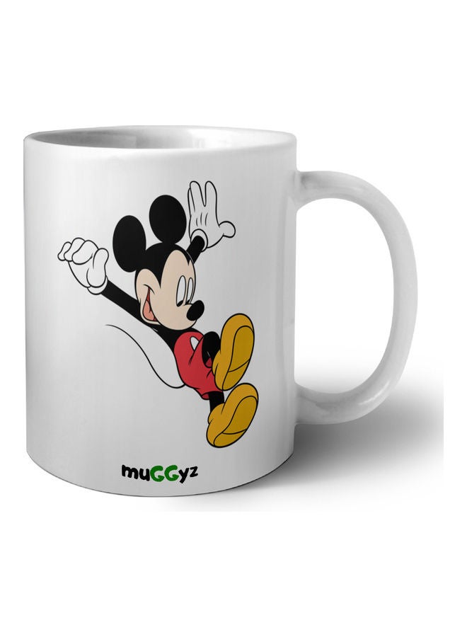 muGGyz Mickey Mouse Printed Mug White/Black/Red - Image 1