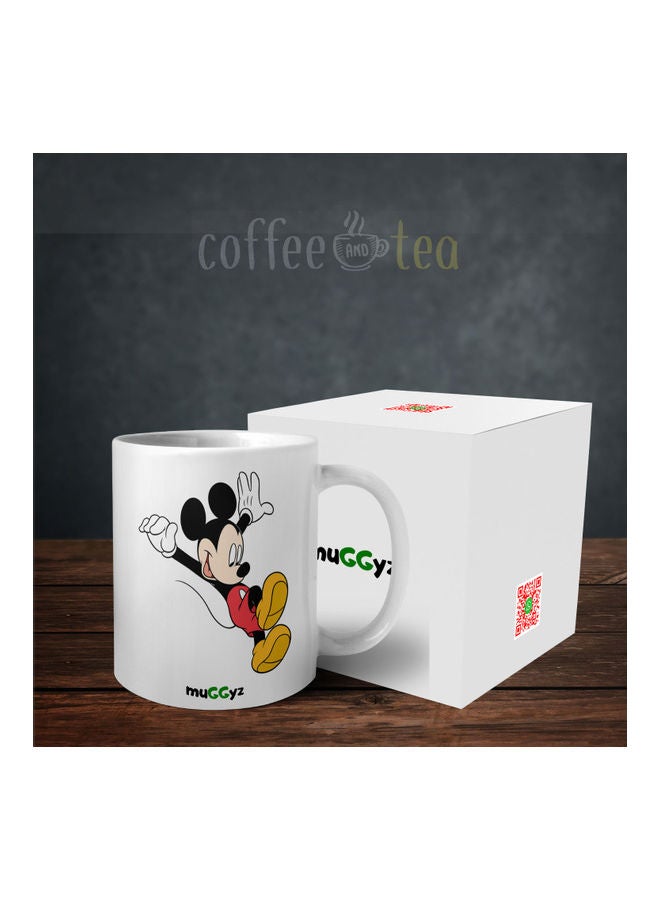 muGGyz Mickey Mouse Printed Mug White/Black/Red - Image 3