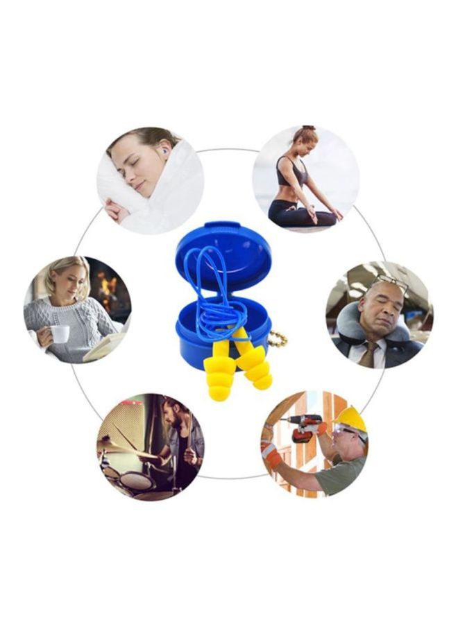 3M - UltraFit Anti-Noise Earplugs Blue/Yellow - Image 1