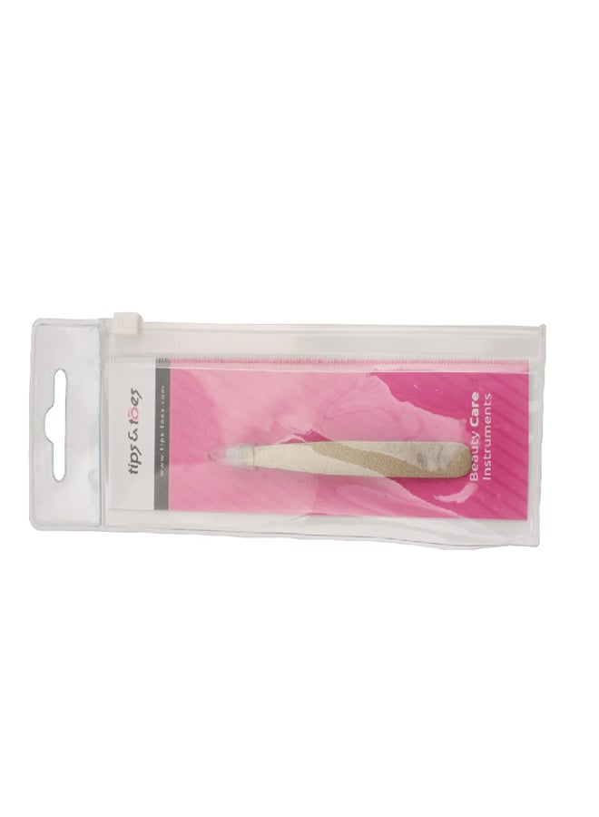 Tips & Toes Stainless Steel Tweezer Gold  - Image 2