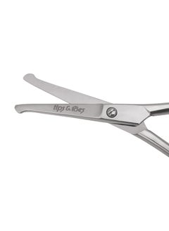Tips & Toes Round Tips Blade Safety Scissor Gold/Silver 10.5cm  - Image 1