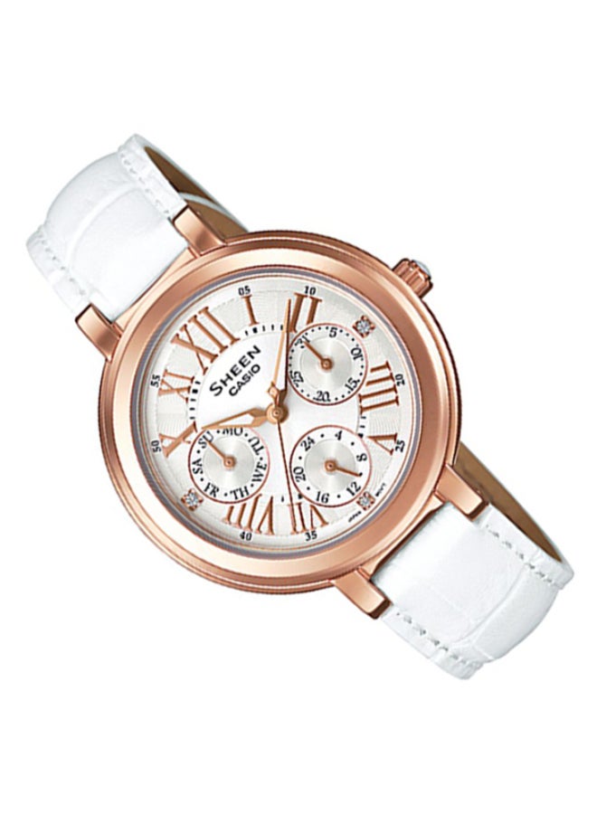 كاسيو ساعة يد بعقارب طراز SHE-3034GL-7AUDR للنساء - Image 2