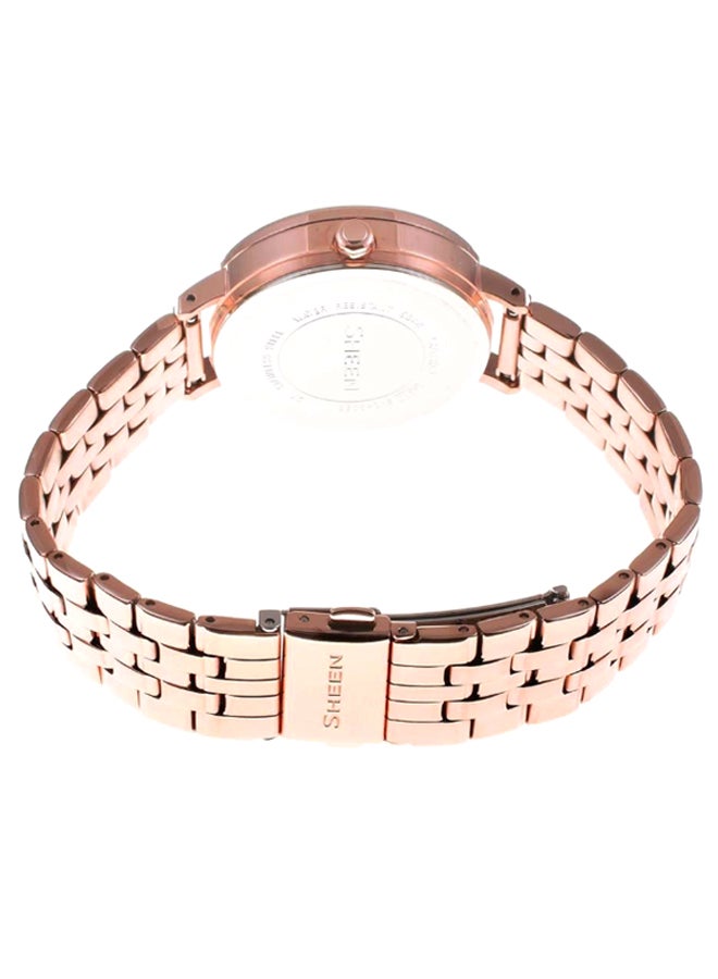 كاسيو ساعة يد بعقارب طراز SHE-3034GL-7AUDR للنساء - Image 3