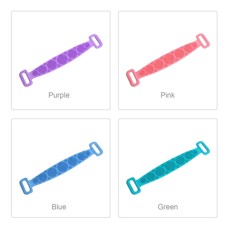 إيهوم فرشاة استحمام للجسم مصنوعة من السيليكون وردي 15سم - Image 2