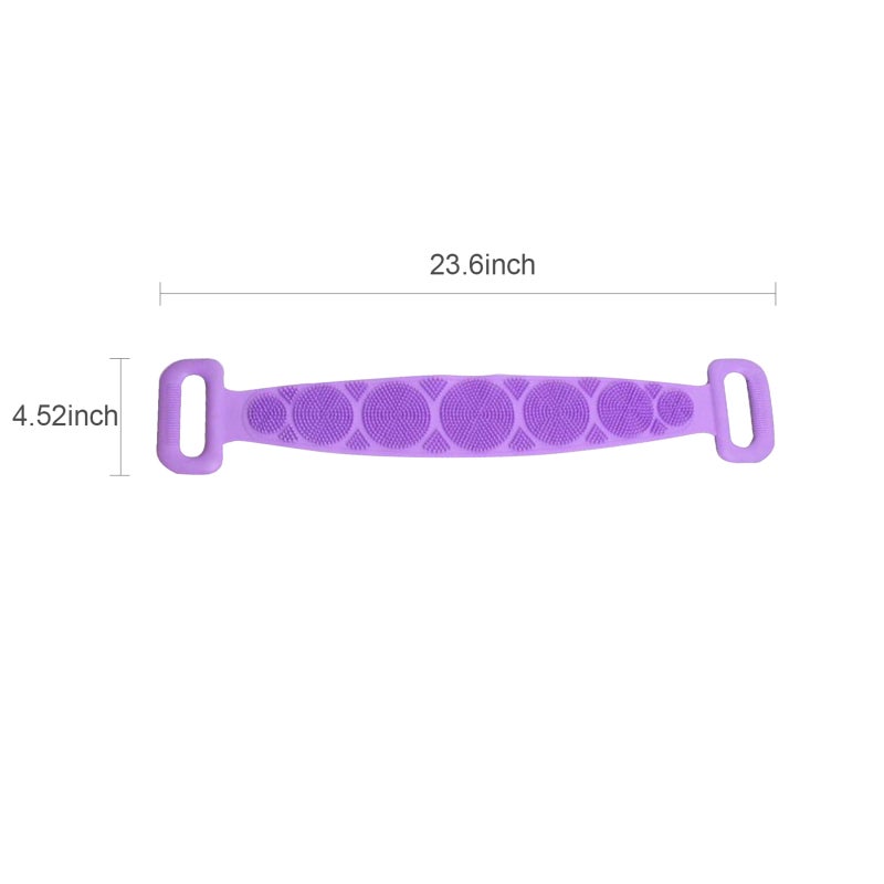 إيهوم فرشاة استحمام للجسم مصنوعة من السيليكون وردي 15سم - Image 3