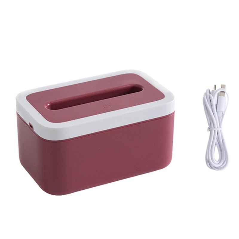 EHOME - USB Rechargeable Night Light Paper Towel Dispenser Red 20cm - Image 1