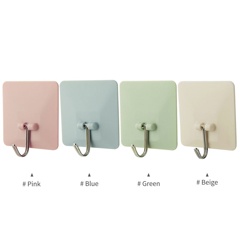 EHOME Towel Hanger No-Punching Hanging Adhesive Hook Blue 6cm  - Image 3