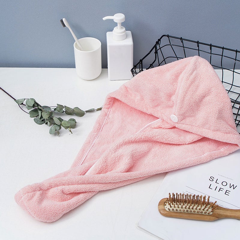 EHOME Microfiber Bath Wrap Towel Pink 16cm - Image 1
