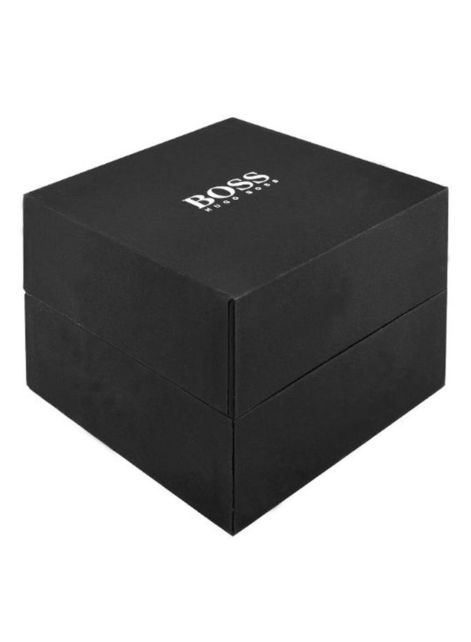 HUGO BOSS Men's Leather Chronograph Watch 1513093  - Image 3