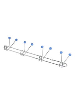 Royalford 4 Hook Metal Hanger Dust-Proof Chrome Plated Iron Chrome  - Image 1