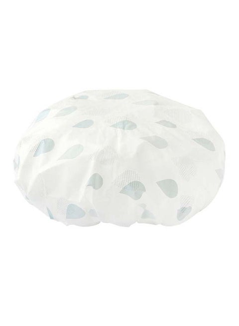 Bath Shower Cap White/Grey 27cm