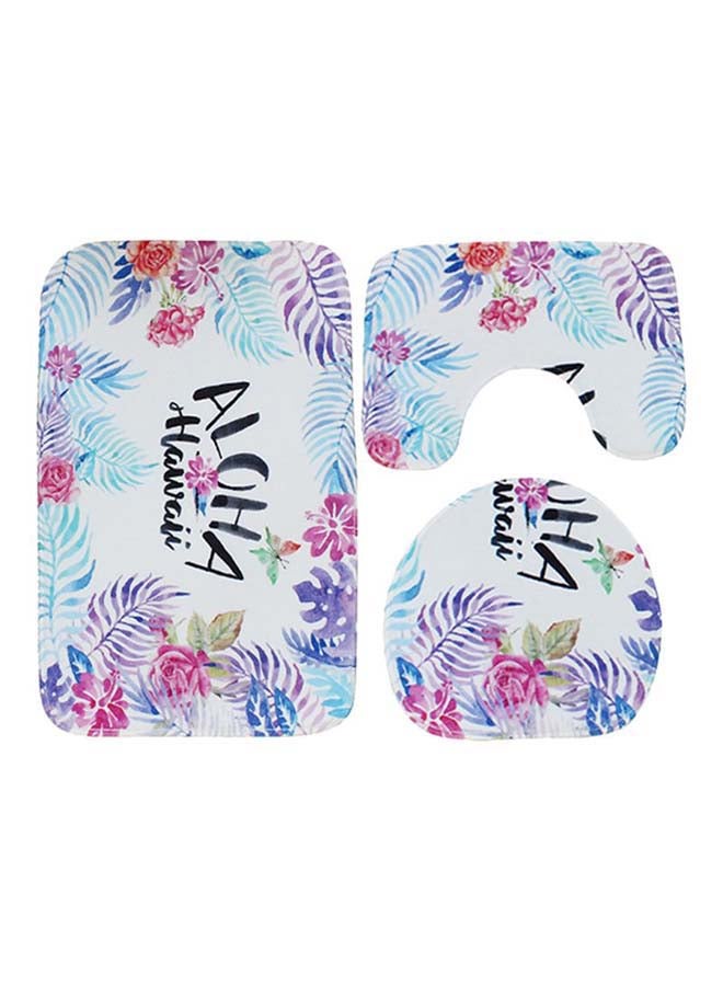 شاربدو طقم سجاجيد حمام مكون من 3 قطع متعدد الألوان - Image 1