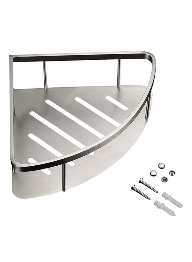 Sharpdo Triangle Bathroom Shelve Silver 23 x 7.5cm - Image 2