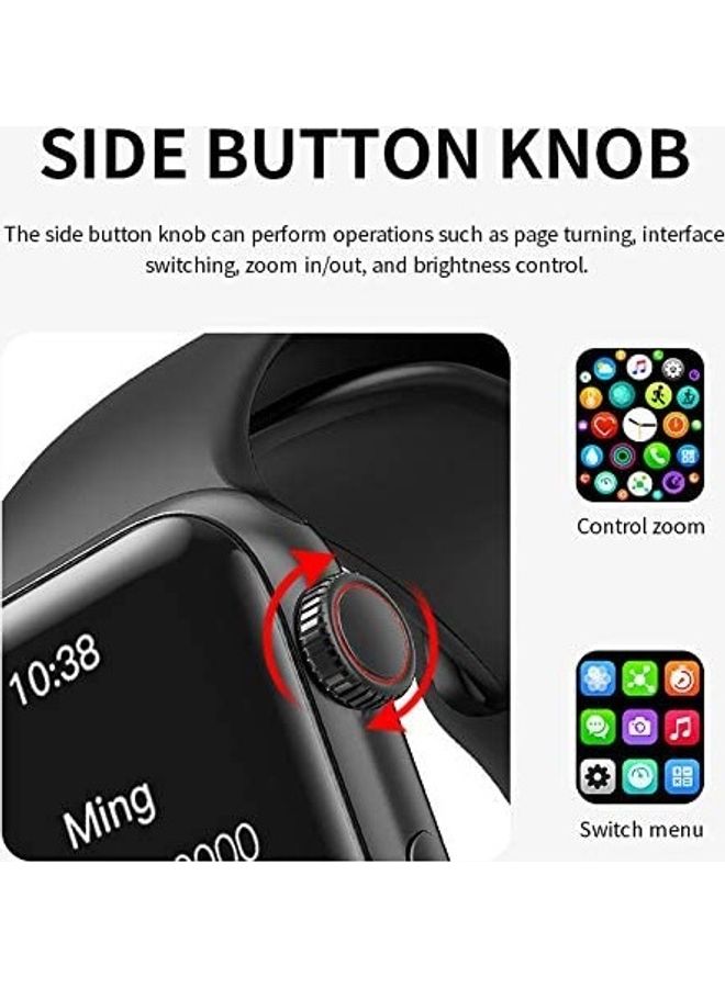 HW12 Full Screen Smartwatch Pink - Image 3