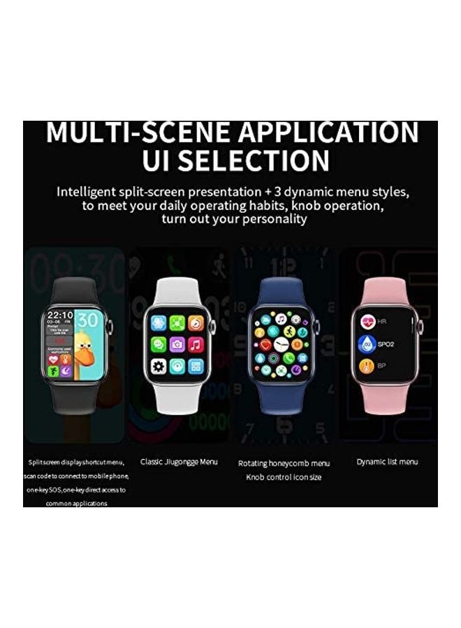 HW12 Full Screen Smartwatch Pink - Image 4