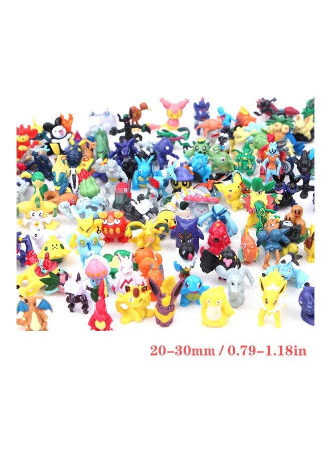 مجموعة مجسمات صغيرة لشخصيات الأكشن من مسلسل "Pokemon" مناسبة كهدية للأطفال من 144 قطعة" 25.00x7.00x20.00سم - Image 3