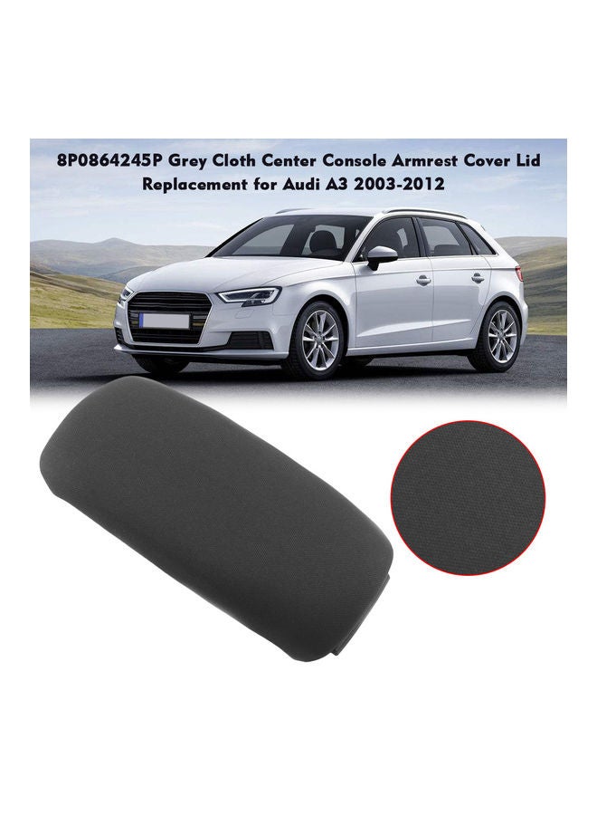 Generic Grey Cloth Center Console Armrest Cover  - Image 3