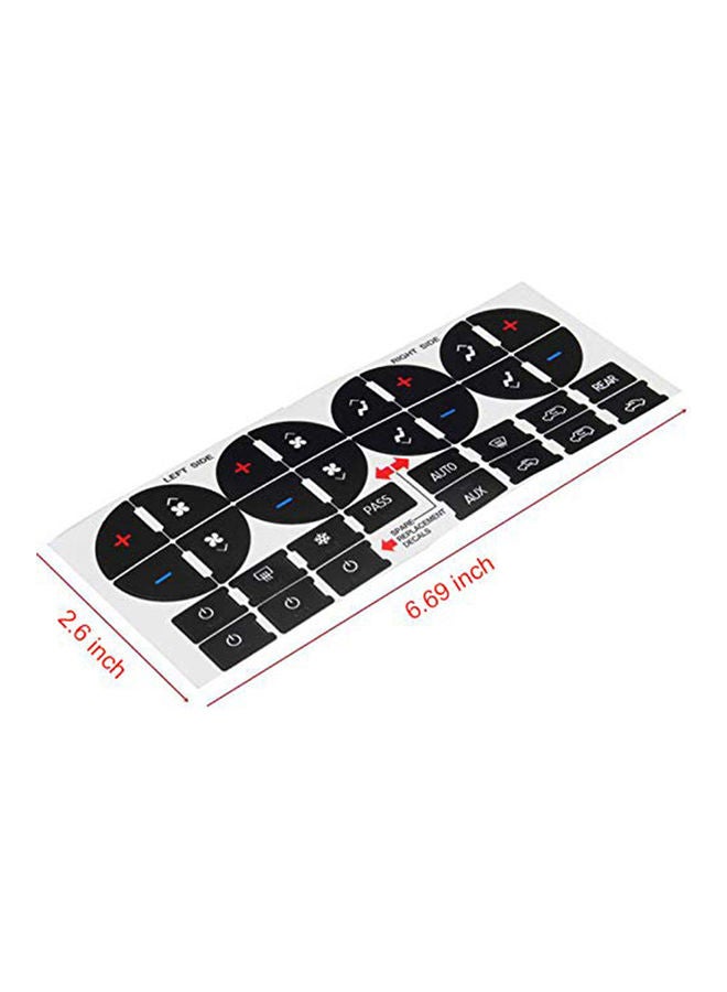 AC Dash Button Sticker Repair Kit - Image 3