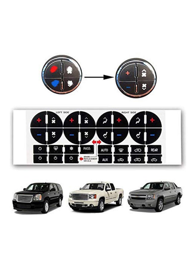 AC Dash Button Sticker Repair Kit - Image 4