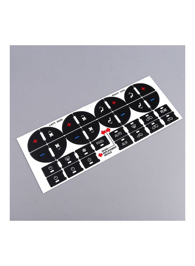 AC Dash Button Sticker Repair Kit - Image 5