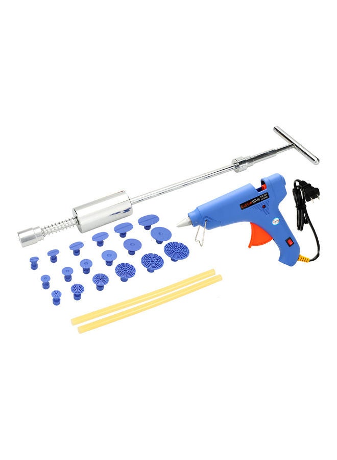 Generic Paintless Car Dent Repair Tool Kit Slide Hammer Puller Tabs Hot Melt Glue Gun with Glue Sticks  - Image 1