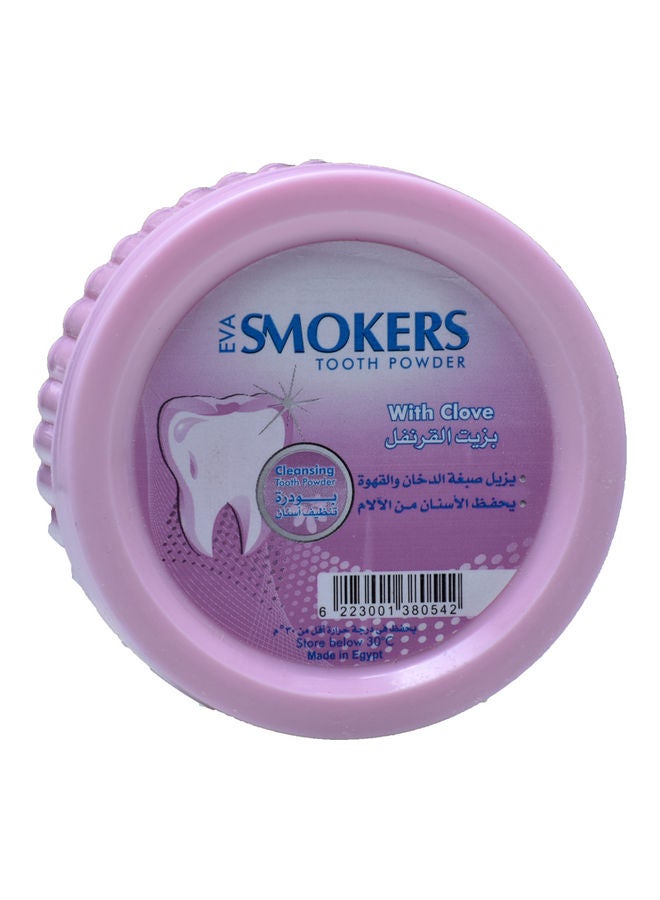 إيفا بودرة تنظيف الأسنان بزيت القرنفل للمدخنين 40جرام