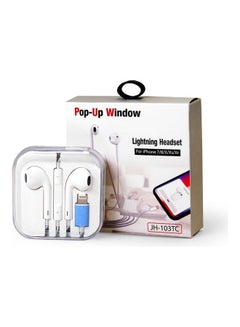 Pop-Up Window Lightning Headset White