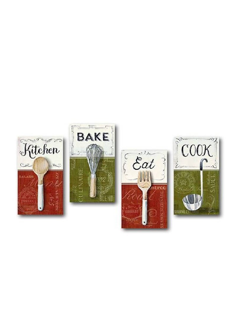 Food & Beverages Design Framed Vinyl Tableau Multicolor 25x50cm