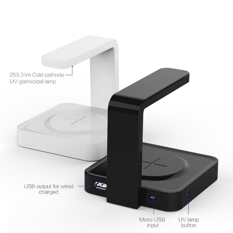 إيهوم مصباح تعقيم 2 في 1 بالأشعة فوق البنفسجية بتصميم صغير الحجم وخفيف الوزن محمول باليد أبيض 12.8سم - Image 3