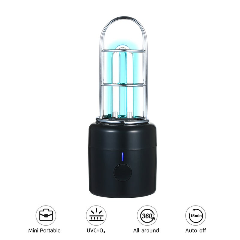 EHOME Compact and lightweight Handheld UV Sterilizer Lamp 20cm Black  - Image 1