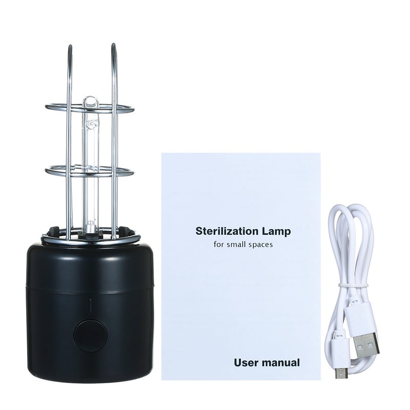 EHOME Compact and lightweight Handheld UV Sterilizer Lamp 20cm Black  - Image 2
