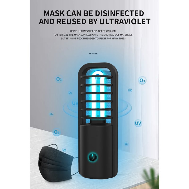 EHOME Compact and lightweight Handheld UV Sterilizer Lamp 19.5cm Black  - Image 2