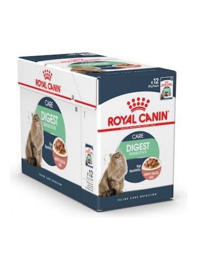ROYAL CANIN - 12-Pouch Digest Sensitive Cat Wet Food 12 X 85grams - Image 1