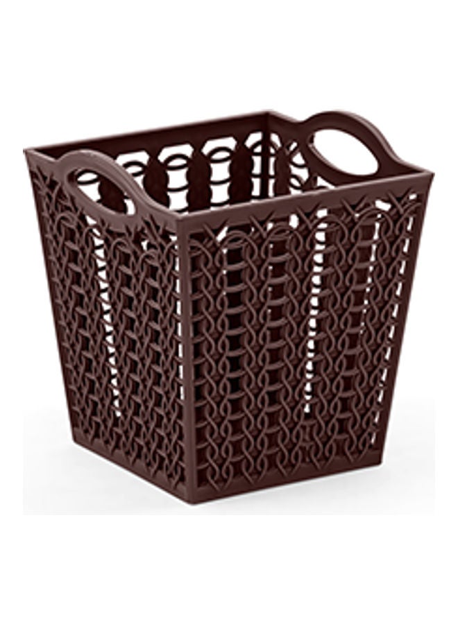 تورت سلة مربعة الشكل . بني 11 x 11 x  12.5سم - Image 1