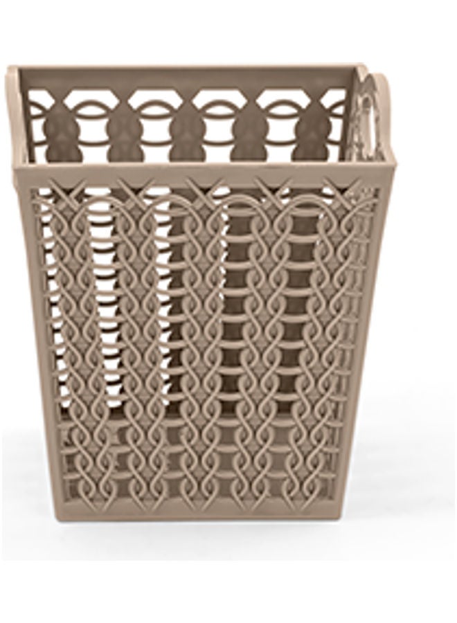 تورت سلة مربعة الشكل . بيج 11 x 11 x  12.5سم - Image 4