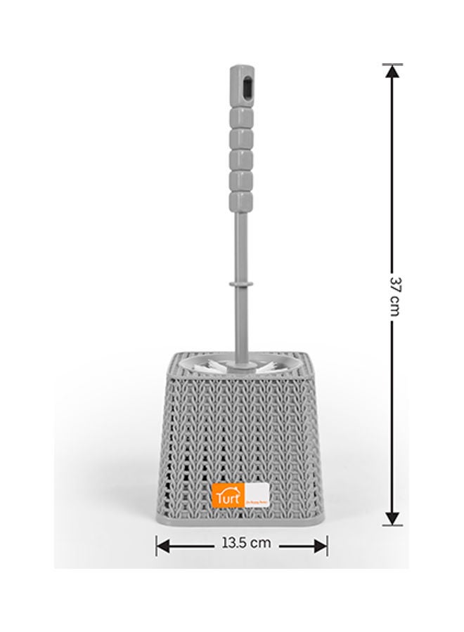 Plastic Toilet Brush Grey 37 x 13.5 x 13cm - v1608587471/N43256607A_3
