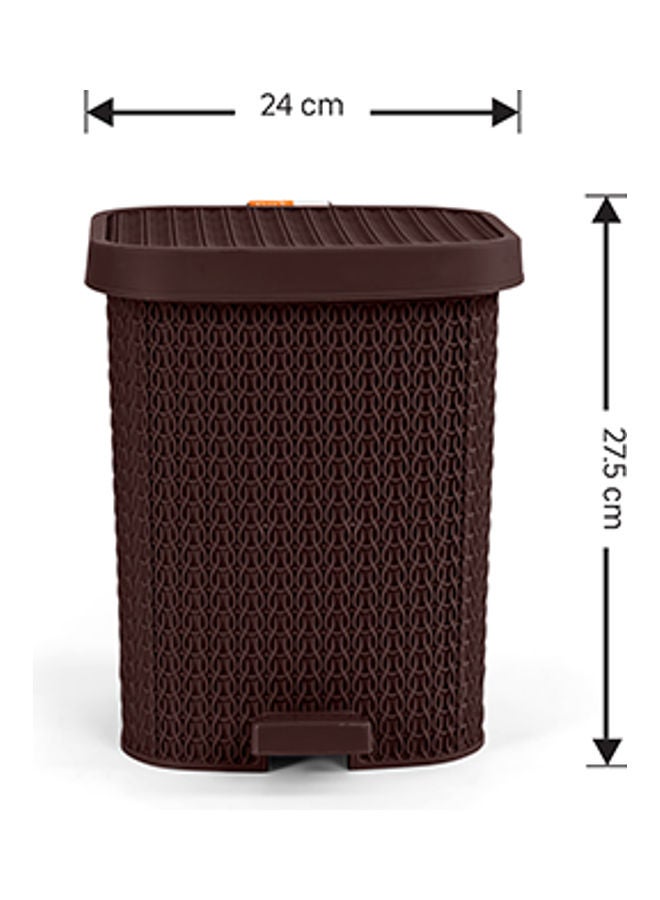 Small Trash Bin Brown 24.5 x 22.5 x 27.5cm - v1608587473/N43256618A_3