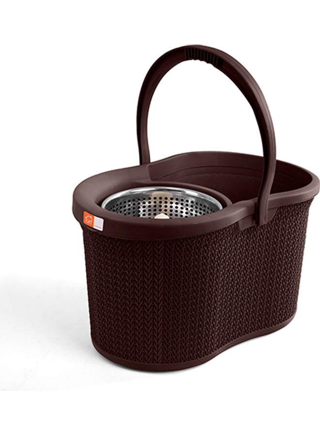 تورت دلو مع ممسحة دوارة بني 49 x 33 x 29سم - Image 4