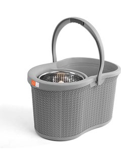 El Helal & Silver Star Twist Mop Bucket Grey 29x33x29cm  - Image 4