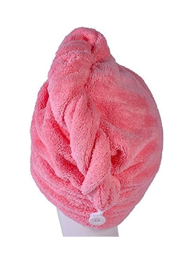 واي واي اكس ار منشفة فائقة الامتصاص لتجفيف الشعر وردي