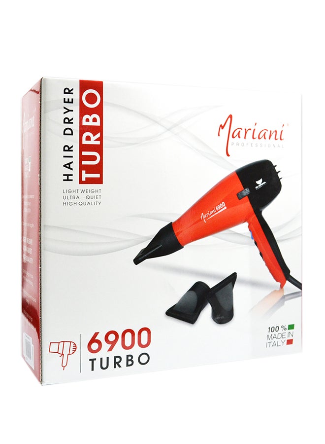 Mariani - Hair Dryer Turbo 6900 Red - Image 1