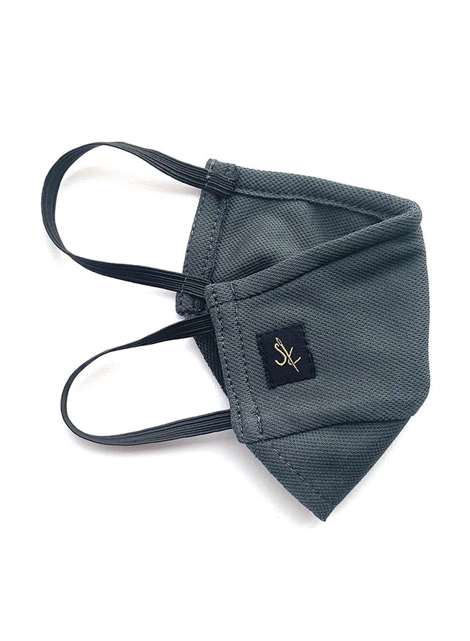 Sana'a Kayum Reusable Kids Face Mask Dark Grey XS - Image 2