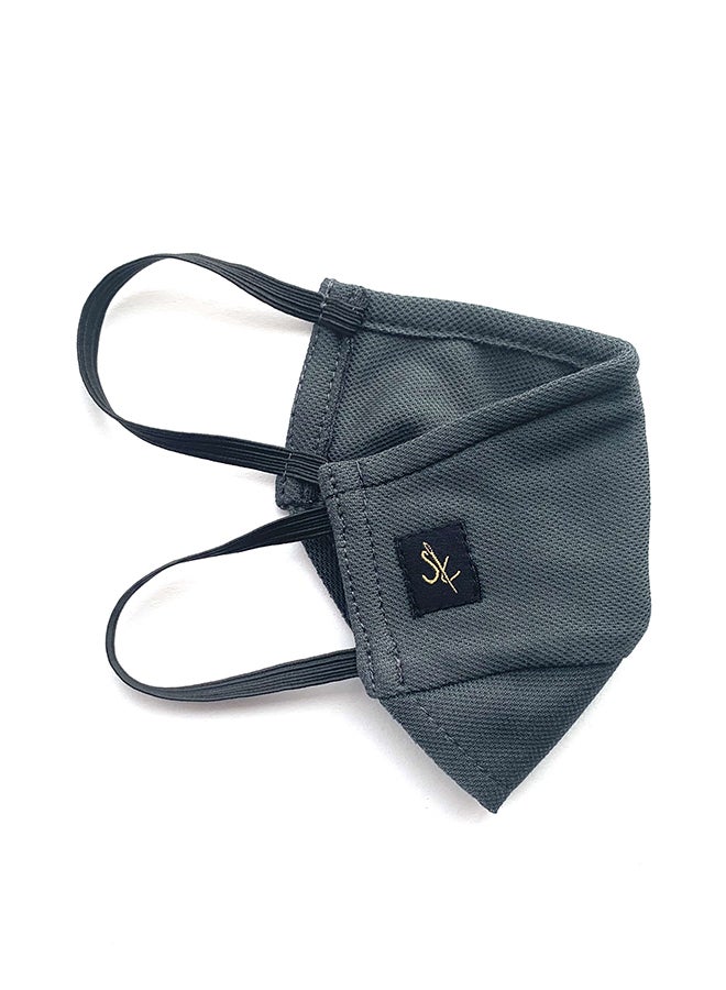 Sana'a Kayum Reusable Kids Face Mask Dark Grey XXS - Image 2