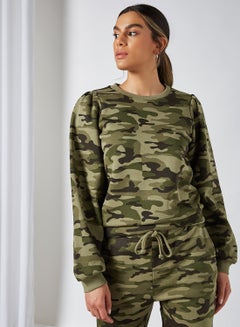 Camo Print Sweatshirt Green - v1608616224/N42588302V_1