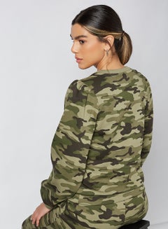 Camo Print Sweatshirt Green - v1608616224/N42588302V_3