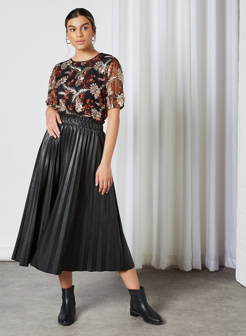 Y.A.S - Embroidered Blouse Black Embroidery - Image 1